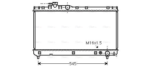 Radiator, engine cooling (TOA2200)