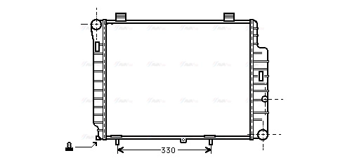 Radiator, engine cooling (MSA2155)