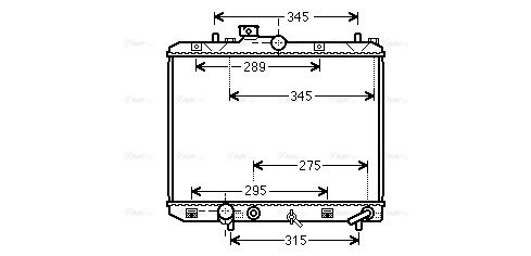Radiator, engine cooling (SZ2112)