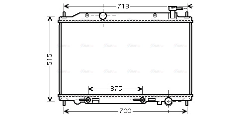 Radiator, engine cooling (DN2295)
