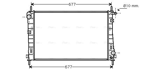 Radiator, engine cooling (FDA2336)