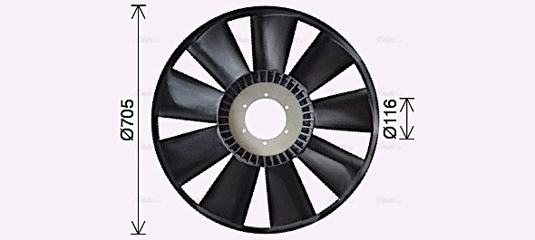 Fan, engine cooling (MNB117)