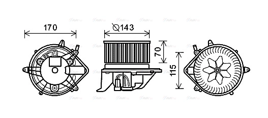 Interior Blower (BW8461)