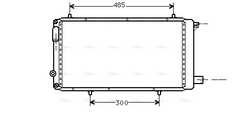 Radiator, engine cooling (CNA2073)
