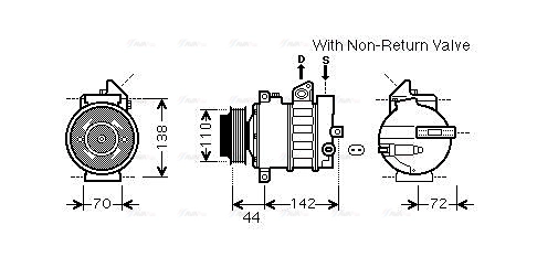 Compressor, air conditioning (MSAK573)