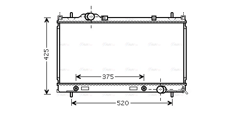 Radiator, engine cooling (CR2086)
