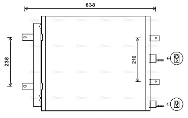 Condenser, air conditioning (JR5051D)