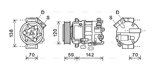 Compressor, air conditioning (OLK577)