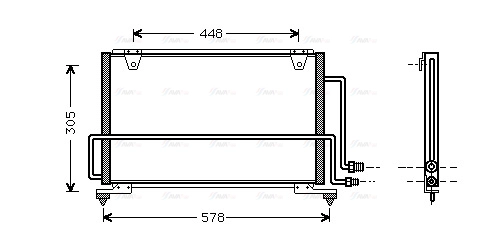 Condenser, air conditioning (MZ5108)