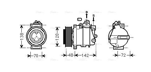 Compressor, air conditioning (MSAK567)