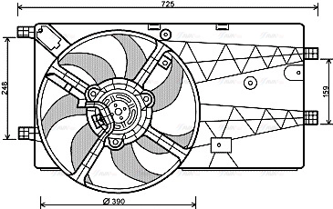Fan, engine cooling (PE7547)