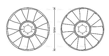 Fan, engine cooling (DFB064)