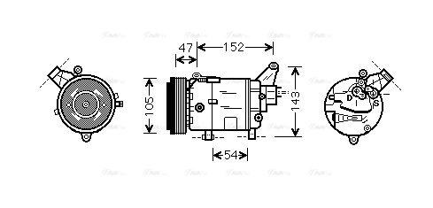 Compressor, air conditioning (BWAK076)