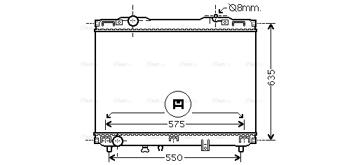 Radiator, engine cooling (KA2127)