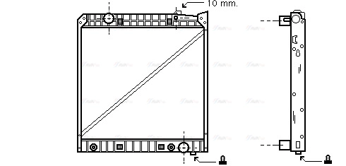 Radiator, engine cooling (ME2148)