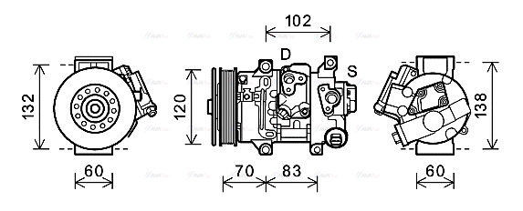 Compressor, air conditioning (TOAK627)