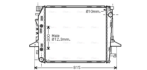 Radiator, engine cooling (AU2198)