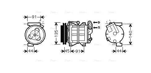 Compressor, air conditioning (DNK314)