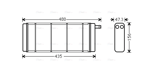 Heat Exchanger, interior heating (VN6128)