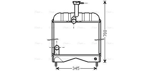 Radiator, engine cooling (MF2010)