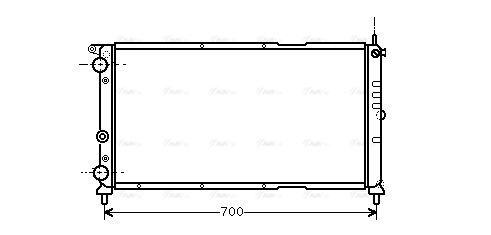 Radiator, engine cooling (FTA2143)