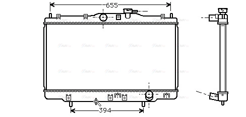 Radiator, engine cooling (HD2176)
