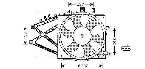 Fan, engine cooling (OL7521)
