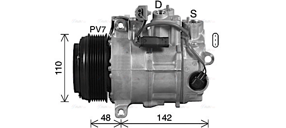 Compressor, air conditioning (MSAK746)