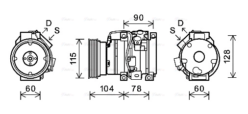 Compressor, air conditioning (TOK634)