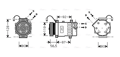 Compressor, air conditioning (CNAK207)