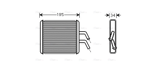 Heat Exchanger, interior heating (KA6044)