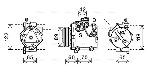 Compressor, air conditioning (SZAK125)