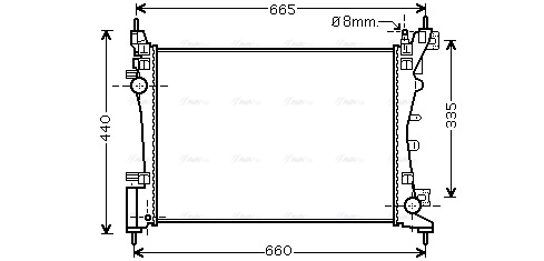 Radiator, engine cooling (CNA2261)