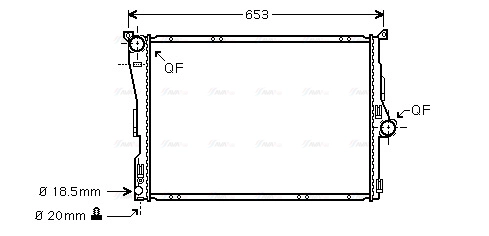 Radiator, engine cooling (BWA2291)