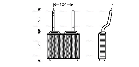 Heat Exchanger, interior heating (OL6132)