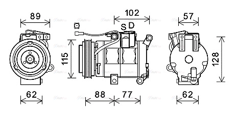 Compressor, air conditioning (MZK276)