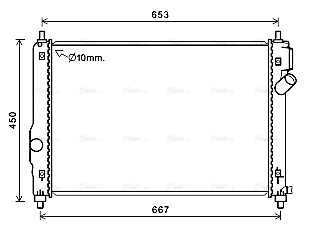 Radiator, engine cooling (CT2064)