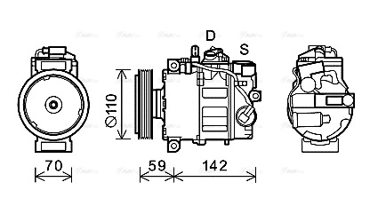 Compressor, air conditioning (AIK380)