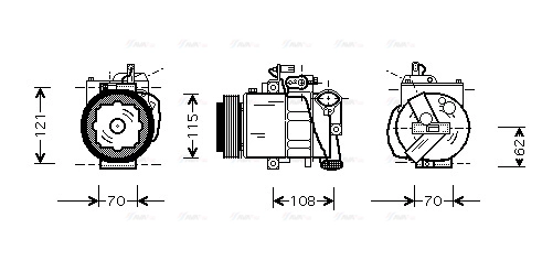 Compressor, air conditioning (VNAK064)