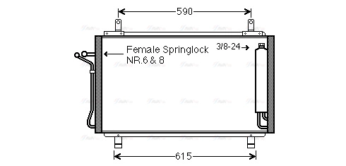 Condenser, air conditioning (DN5329D)