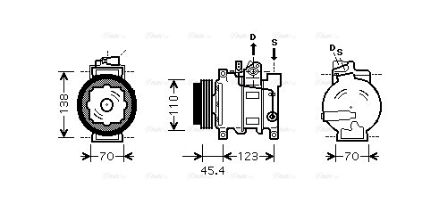 Compressor, air conditioning (AIK261)