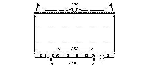 Radiator, engine cooling (MT2168)