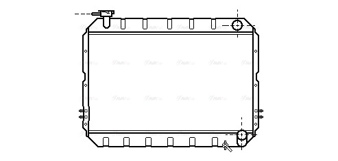 Radiator, engine cooling (TO2217)