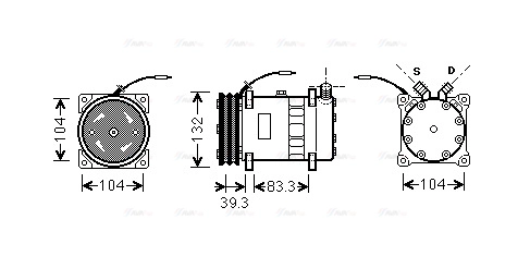 Compressor, air conditioning (UVAK056)