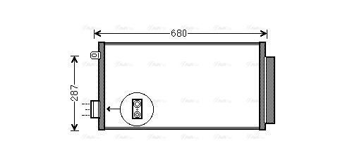 Condenser, air conditioning (FTA5411D)