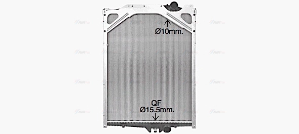 Radiator, engine cooling (VL2107)