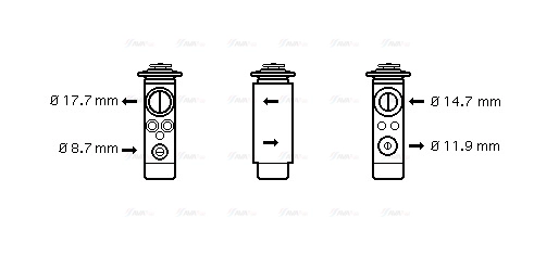 Expansion Valve, air conditioning (AL1024)