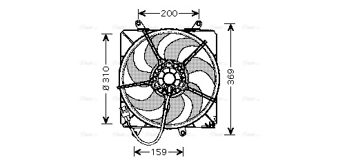 Fan, engine cooling (TO7506)