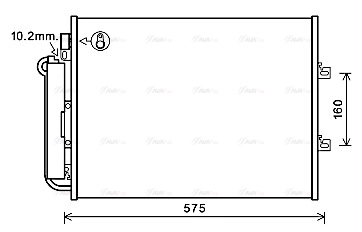 Condenser, air conditioning (RTA5454D)