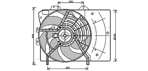 Fan, engine cooling (PE7539)